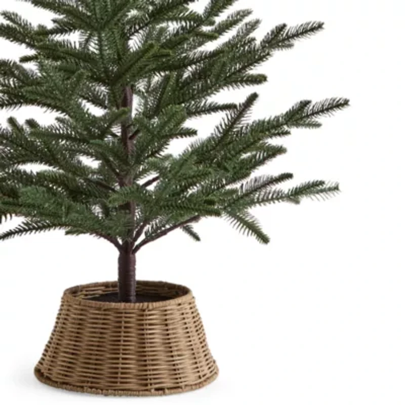 North Pole Trading Co. 36in Willow Pot Christmas Tabletop Tree