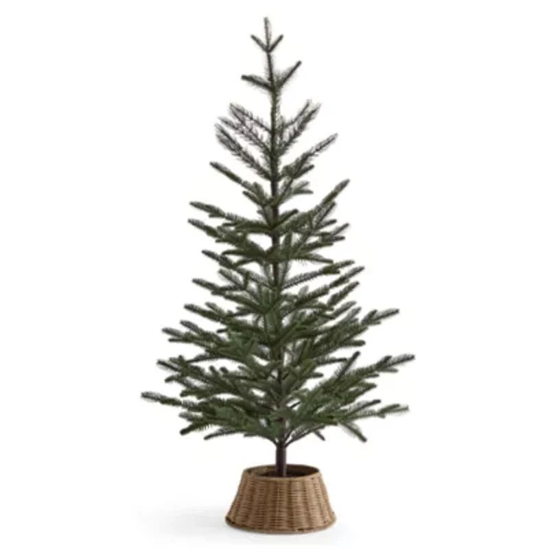 North Pole Trading Co. 36in Willow Pot Christmas Tabletop Tree