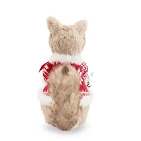 North Pole Trading Co. Sisal Fox Christmas Tabletop Decor