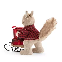 North Pole Trading Co. Sisal Squirrel Christmas Tabletop Decor