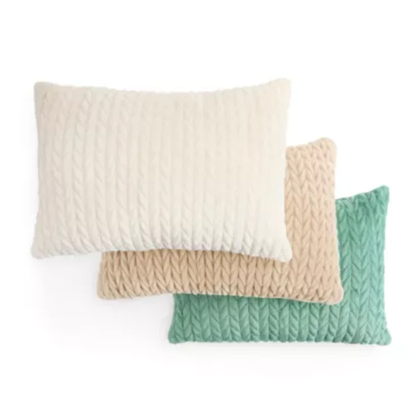 Fieldcrest Faux Mink 14x20 Lumbar Pillow