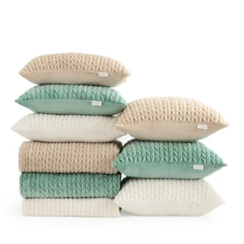 Fieldcrest Faux Mink Square Throw Pillow