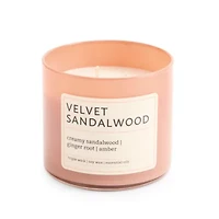 Distant Lands Velvet Sandalwood 3-Wick Scented Jar Candle