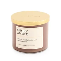 Distant Lands Smoky Amber 3-Wick Scented Jar Candle