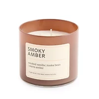 Distant Lands Smoky Amber 3-Wick Scented Jar Candle