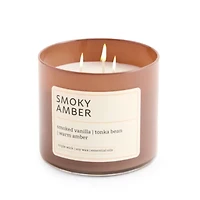 Distant Lands Smoky Amber 3-Wick Scented Jar Candle