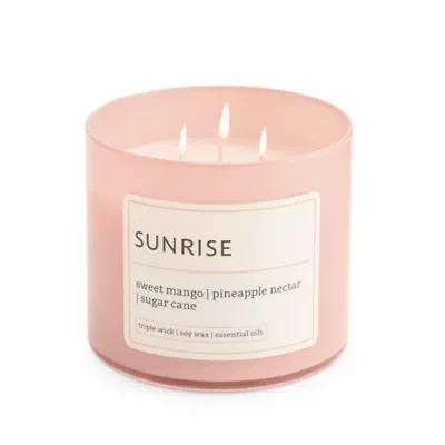 Distant Lands 14oz  Sunrise 3-Wick Scented Jar Candle