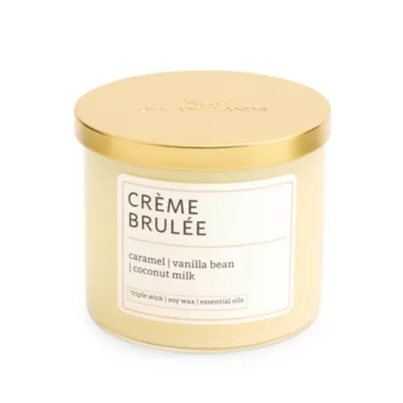 Distant Lands 14oz Creme Brulee 3-Wick Scented Jar Candle