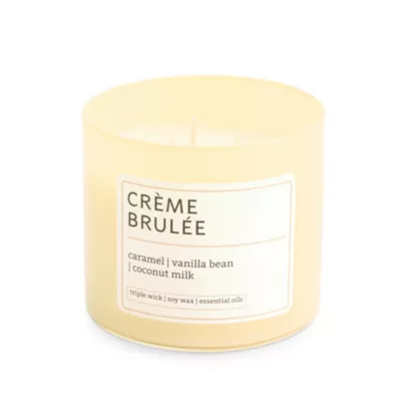 Distant Lands 14oz Creme Brulee 3-Wick Scented Jar Candle