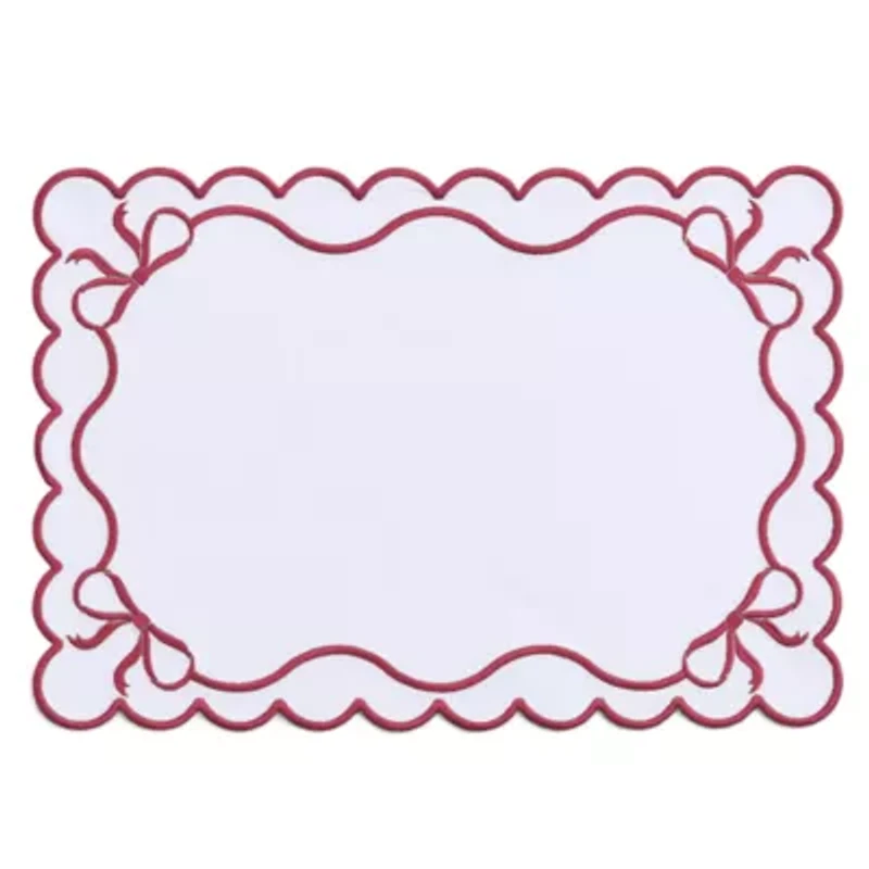 Homewear Embroidered Bow 4-pc. Placemat
