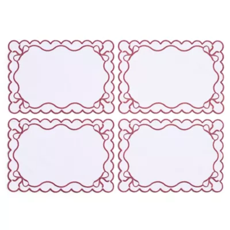 Homewear Embroidered Bow 4-pc. Placemat