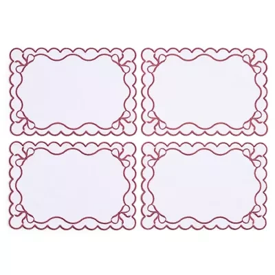 Homewear Embroidered Bow 4-pc. Placemat