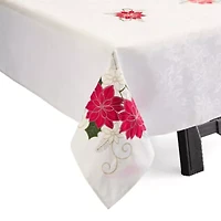 Homewear Oxford Poinsettia Tablecloth