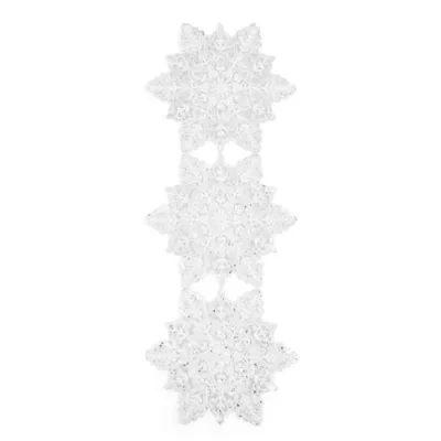 Homewear Sydney Sequin Snowflake Centerpiece Table Runner