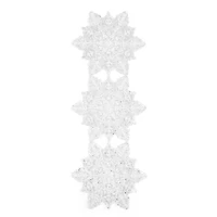 Homewear Sydney Sequin Snowflake Centerpiece Table Runner