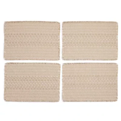 Homewear Haisley 4-pc. Placemat with Fringe