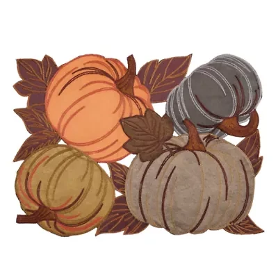 Homewear Kaleigh Knit Pumpkin Placemat