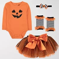 Baby Essentials Girls 4-pc. Clothing Set