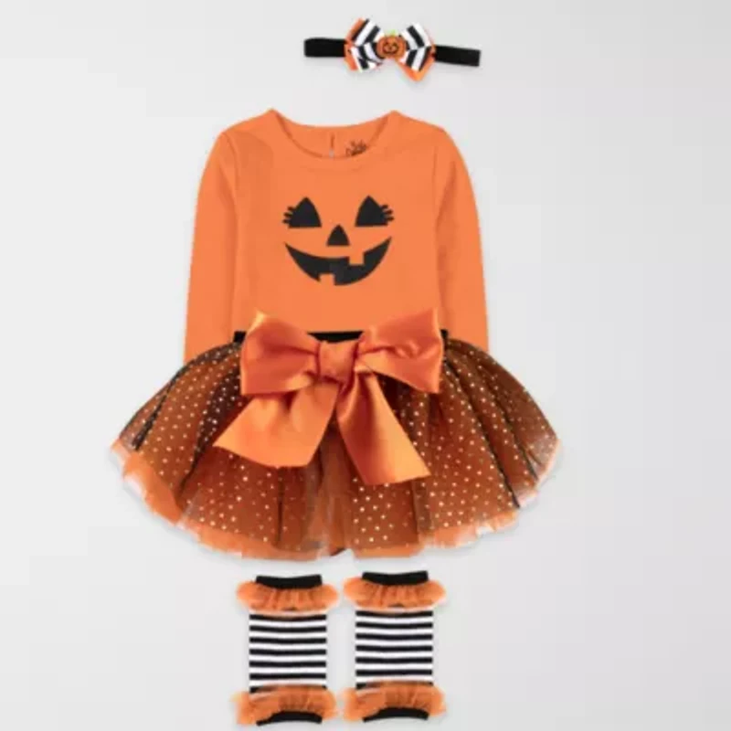 Baby Essentials Girls 4-pc. Clothing Set