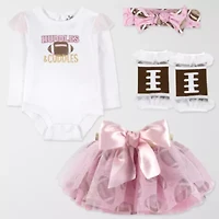 Baby Essentials Girls 4-pc. Clothing Set