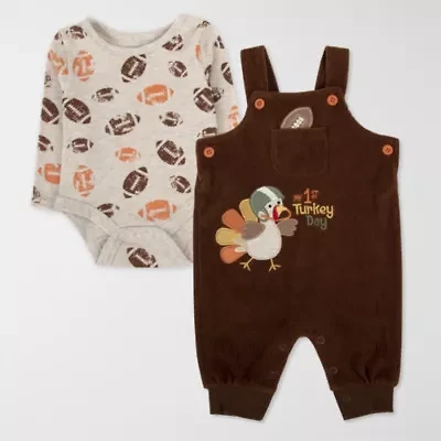 Baby Essentials First Thanksgiving Boys 2-pc. Clothing Set