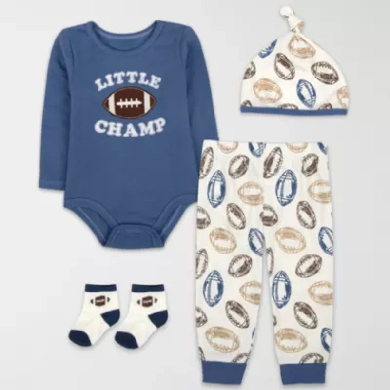 Baby Essentials Boys 4-pc. Clothing Set