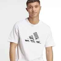 adidas Mens Crew Neck Short Sleeve Graphic T-Shirt