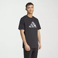 adidas Mens Crew Neck Short Sleeve Graphic T-Shirt