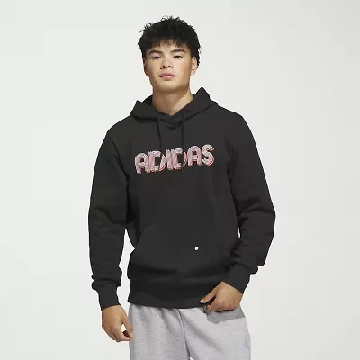 adidas Mens Long Sleeve Fleece Active Hoodie