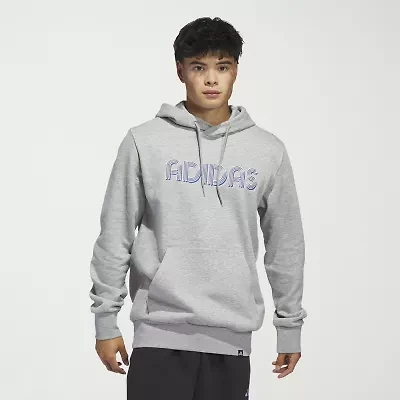 adidas Mens Long Sleeve Fleece Active Hoodie