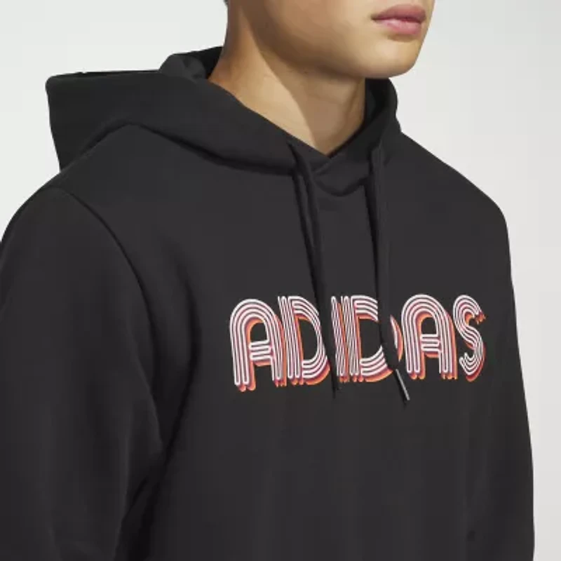 adidas Mens Long Sleeve Fleece Active Hoodie