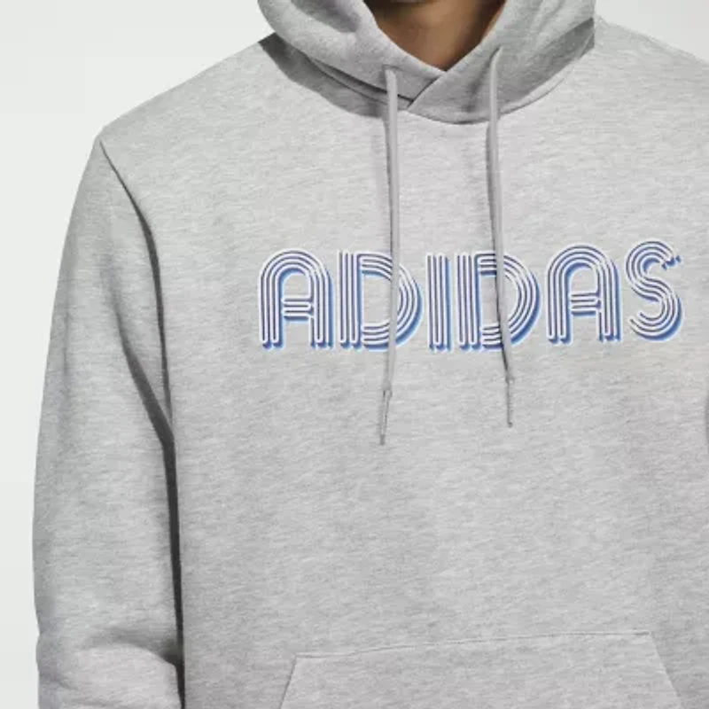 adidas Mens Long Sleeve Fleece Active Hoodie