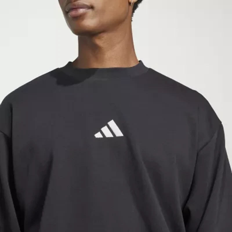 adidas Feel Cozy Mens Crew Neck Long Sleeve Sweatshirt