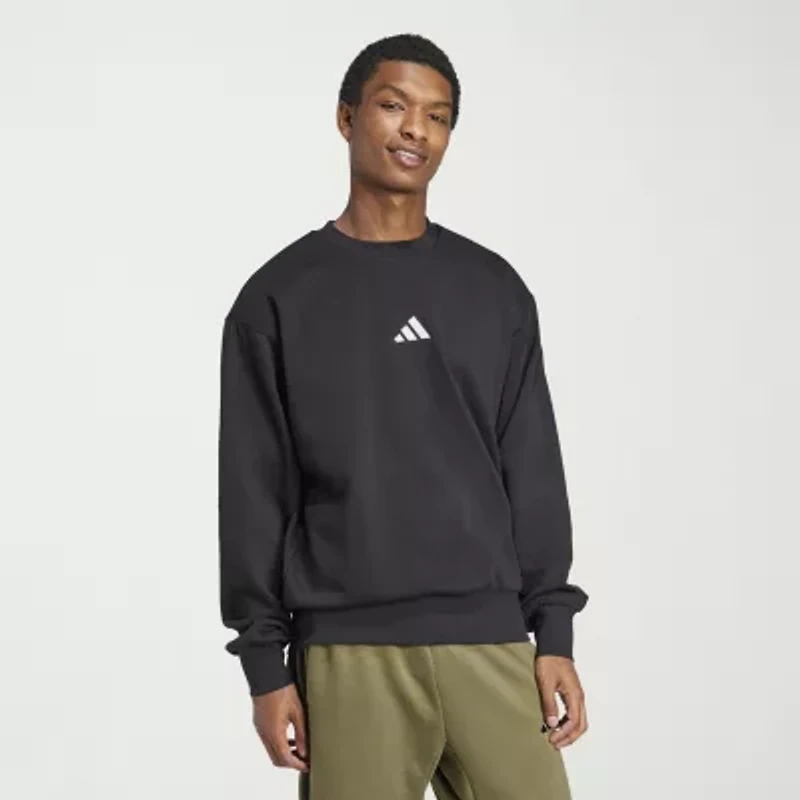 adidas Feel Cozy Mens Crew Neck Long Sleeve Sweatshirt