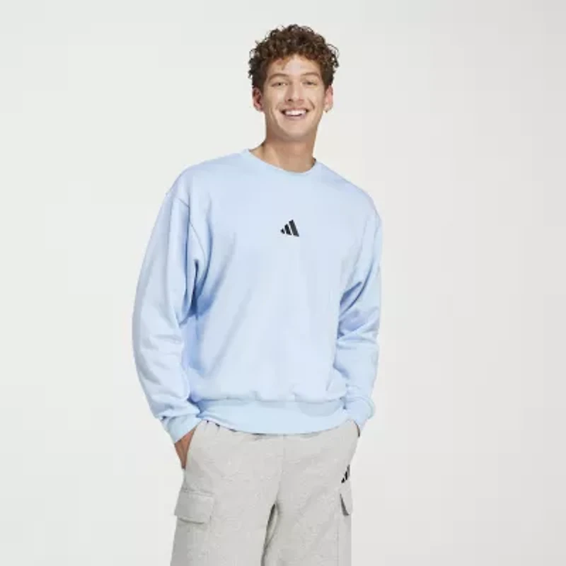 adidas Feel Cozy Mens Crew Neck Long Sleeve Sweatshirt