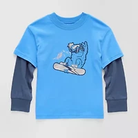 Okie Dokie Boys Crew Neck Graphic T-Shirt
