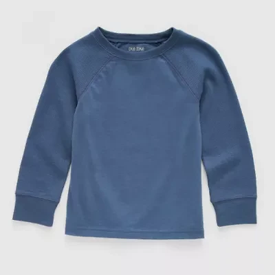 Okie Dokie Toddler Boys Sensory Friendly Round Neck Long Sleeve Adaptive Regular Fit Graphic T-Shirt