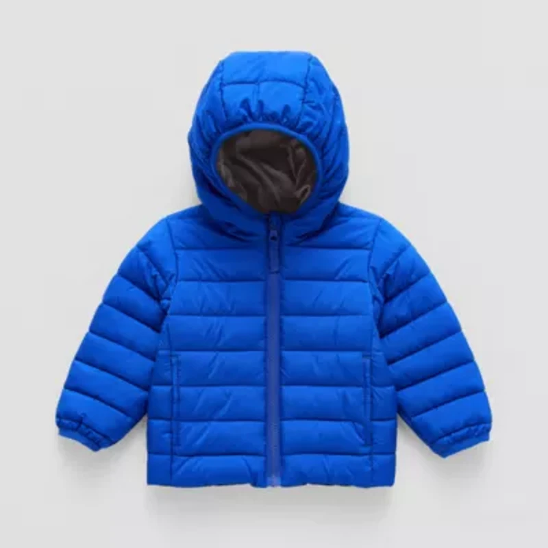 Okie Dokie Reversible Boys Water Resistant Midweight Puffer Jacket