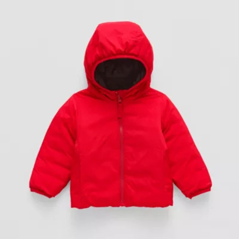 Okie Dokie Reversible Boys Water Resistant Midweight Puffer Jacket