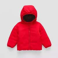 Okie Dokie Reversible Boys Water Resistant Midweight Puffer Jacket