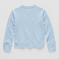 Thereabouts Little & Big Kid Girls Crew Neck Long Sleeve Sweatshirt