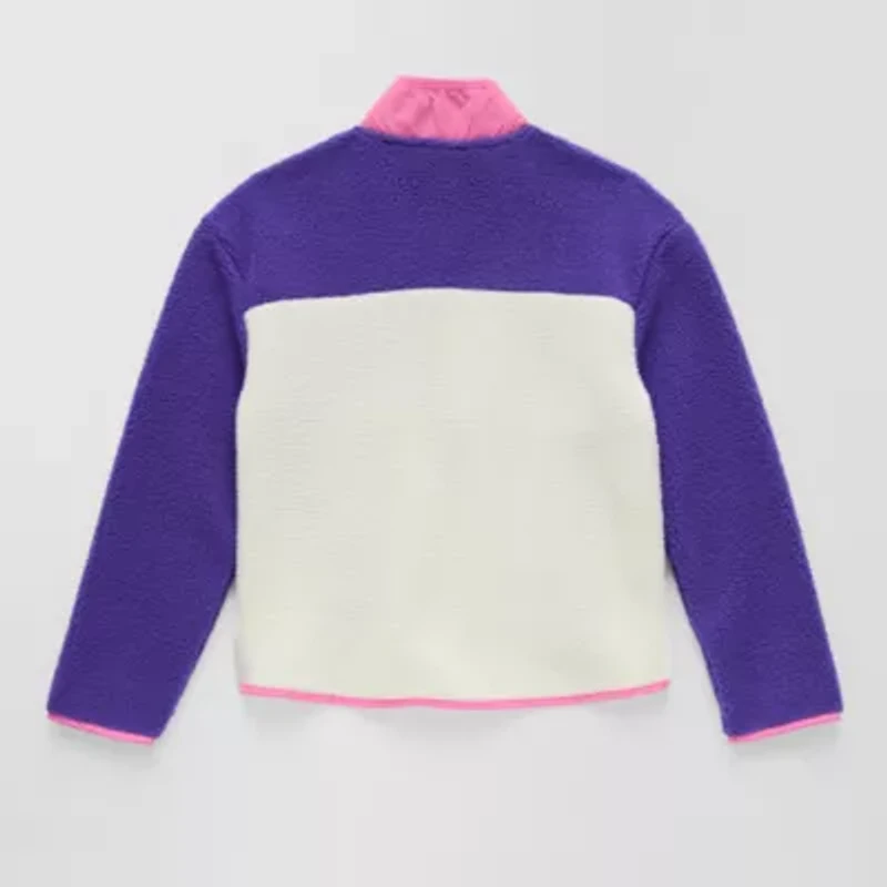 Xersion Little & Big Kid Girls Mock Neck Long Sleeve Active Quarter-Zip Pullover