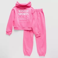 Xersion Fleece Little & Big Kid Girls 2-pc. Pant Set