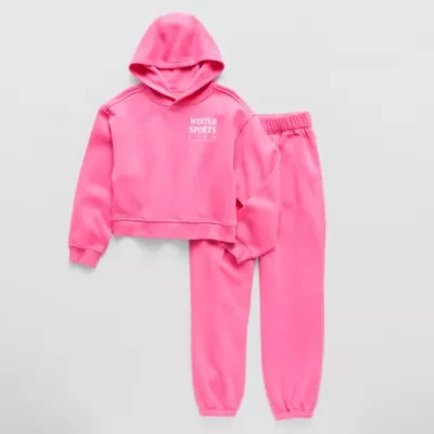 Xersion Fleece Little & Big Kid Girls 2-pc. Pant Set