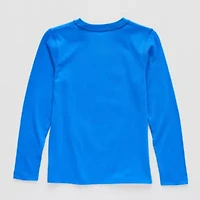 Thereabouts Little & Big Kid Boys Crew Neck Long Sleeve Regular Fit Graphic T-Shirt