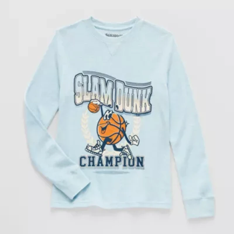 Thereabouts Little & Big Kid Boys Crew Neck Long Sleeve Regular Fit Thermal Top