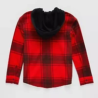 Thereabouts Little & Big Kid Boys Fleece Hooded Midweight Shirt Jacket