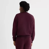 Xersion Cotton Blend Fleece Mens Crew Neck Long Sleeve Sweatshirt