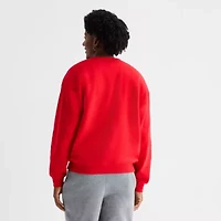 Xersion Quick Dry Cotton Blend Fleece Mens Crew Neck Long Sleeve Sweatshirt