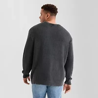 Arizona Big and Tall Mens Crew Neck Long Sleeve Pullover Sweater